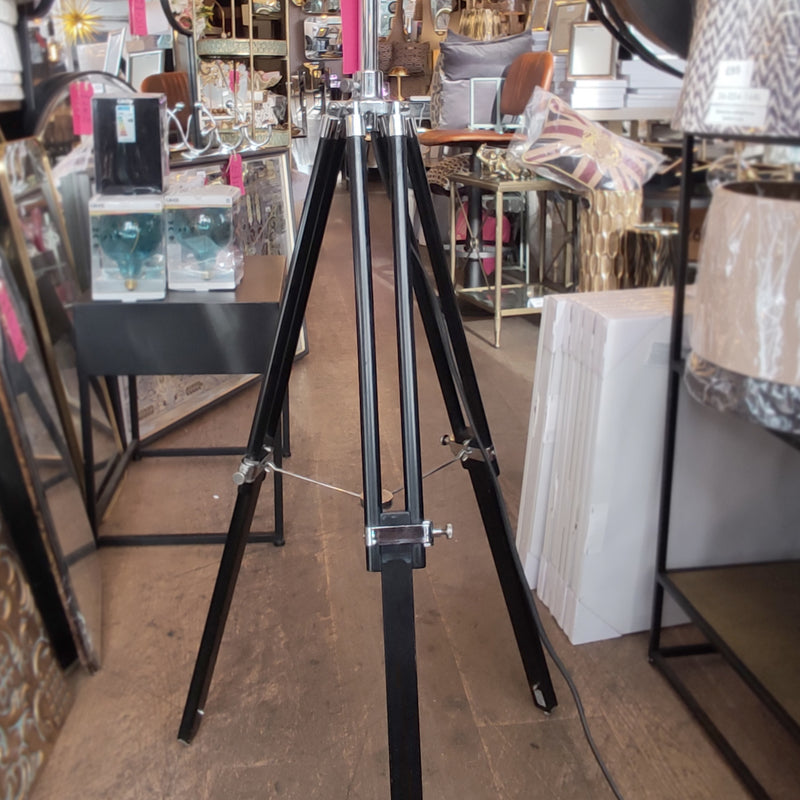 Black Tripod Floor Lamp  125 cm REDUCED