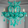 Blue Crystal Chandelier