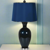 Deep Blue Glass Lamp Blue Shade 85 cm