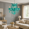 Blue Crystal Chandelier