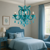 Blue Crystal Chandelier