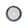 Very small convex mirrors look great on any wall as an assorted cluster. Purchase a few of these in assorted sizes and colours and see how your blank wall transforms.