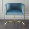 Blue Velvet Chair 66cm