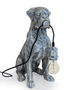Boxer Dog Table Lamp - Antique Silver . An untypical table lamp, perfect of dogs lovers with an eccentric taste for an unusual look.