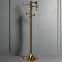 Aged Brass Ultimate Coat Stand H: 190 cm