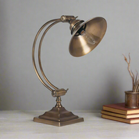 Brass Desk Light Curved H:42 cm