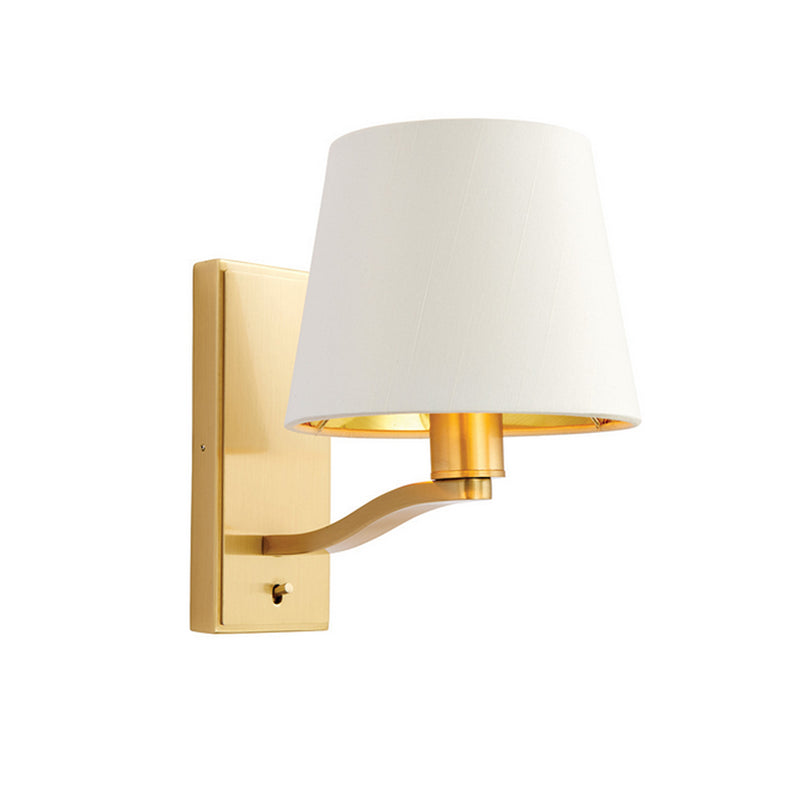 Brass Shaded Wall Light H: 28 cm