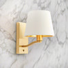 Brass Shaded Wall Light H: 28 cm