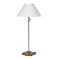 Slim Brass Lamp and Shade