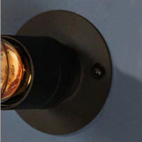 Flush Ceiling or Wall Light - Dark Bronze Bulb Holder 6cm