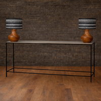 Slender Bronze Console Tables Set of Two