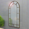 Bronze Metal Framed Window Mirror H: 107 cm W: 55 cm