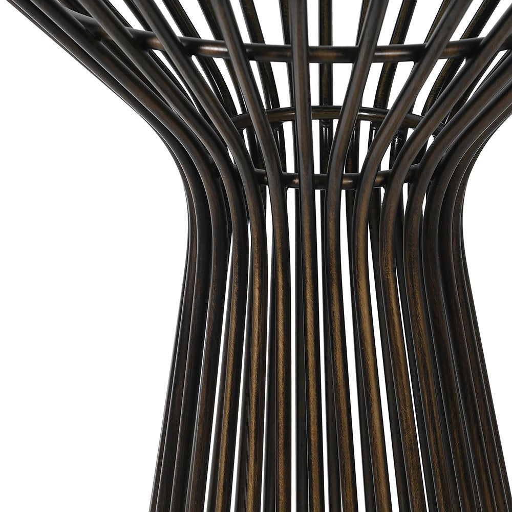 Bronze Open Work Side Table