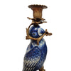 An absolutely stunning pair of bronze and porcelain parrot wall candle sconces.&nbsp; These are part of our heirloom range of bronze and porcelain.&nbsp; Exquisite quality, made to last forever. These unusual wall candle holders will add a touch of luxury to your home, placed either side of an overmantle mirror above a fire place or one above the other on a side wall.&nbsp;