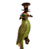 We now have our bronze and porcelain parrots as wall lights.&nbsp; These unusual candle holders would be a stunning focal point on any wall, comprising of bronze candle sconces linked to a scroll of bronze at the mouth of the parrot.&nbsp; The body of the parrot is stylised in a rich green glaze with feather detailing and elongated tails. They are exquisitely made and are an heirloom piece that will add luxury to your home.