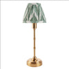 Brushed Gold Slim Rechargeable Touch Lamp With Chevron Pleated Shade - Mix & Match