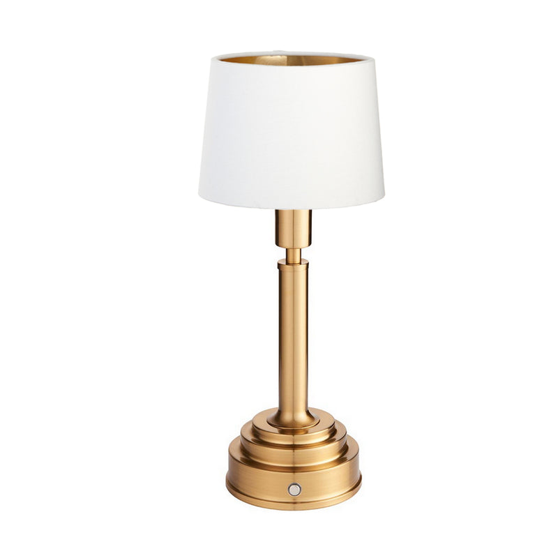 Brushed Gold Rechargeable Touch Lamp With Clip Shade - Mix & Match