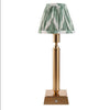 Brushed Gold Rechargeable Touch Lamp With Chevron Pleated Shade - Mix & Match