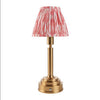 Brushed Gold Rechargeable Touch Lamp With Ikat Pleated Shade - Mix & Match