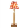 Brushed Gold Rechargeable Touch Lamp With Chevron Pleated Shade - Mix & Match