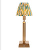 Brushed Gold Rechargeable Touch Lamp With Ikat Pleated Shade - Mix & Match