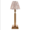 Brushed Gold Rechargeable Touch Lamp With Ikat Pleated Shade - Mix & Match