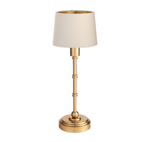 Brushed Gold Slim Rechargeable Touch Lamp With Clip Shade - Mix & Match