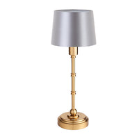 Brushed Gold Slim Rechargeable Touch Lamp With Clip Shade - Mix & Match