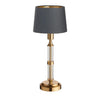 Brushed Gold & Glass Rechargeable Touch Lamp With Clip Shade - Mix & Match