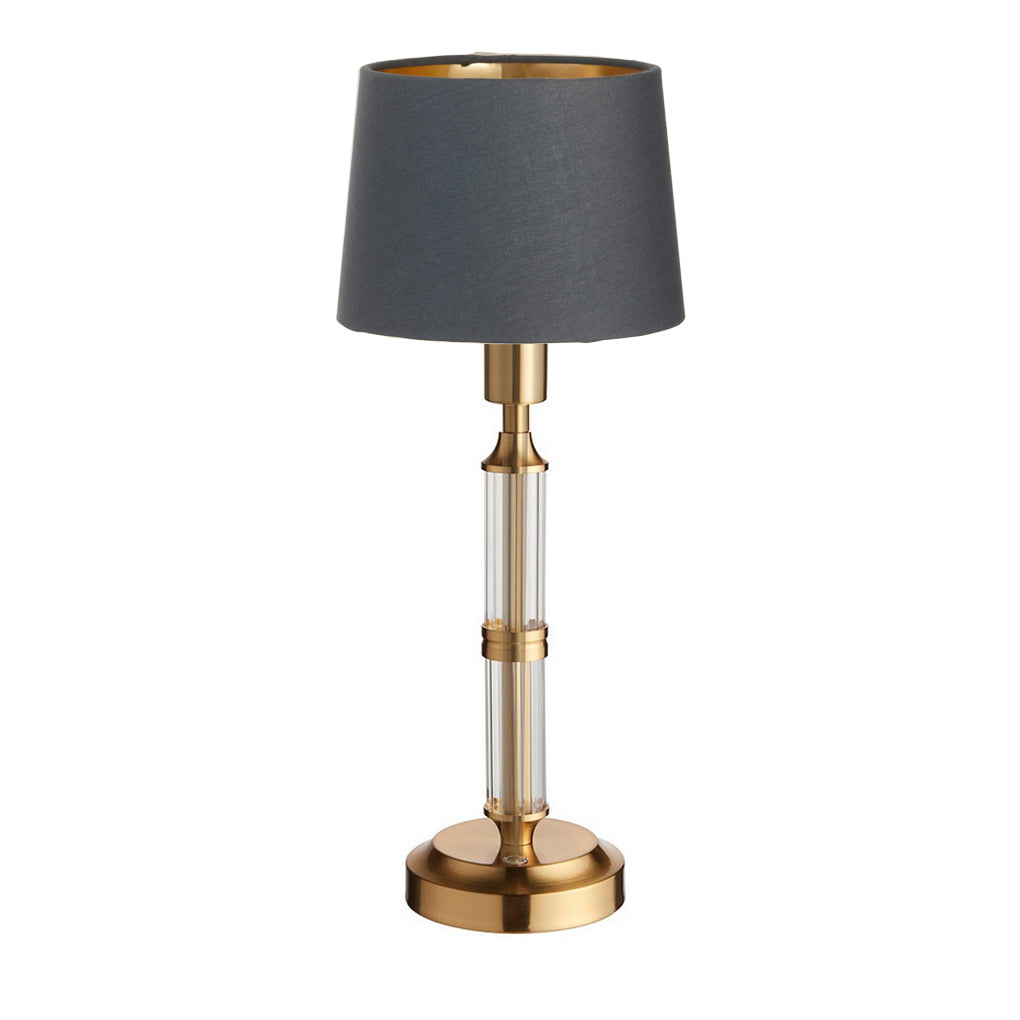 Portable Gold & Glass Rchargeable Lamp