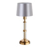 Brushed Gold & Glass Rechargeable Touch Lamp With Clip Shade - Mix & Match