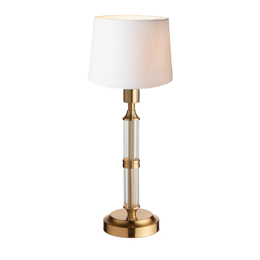 Portable Gold & Glass Rchargeable Lamp