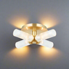 Stylish Semi Flush Gilt Light 35 cm Bathroom Light IP44