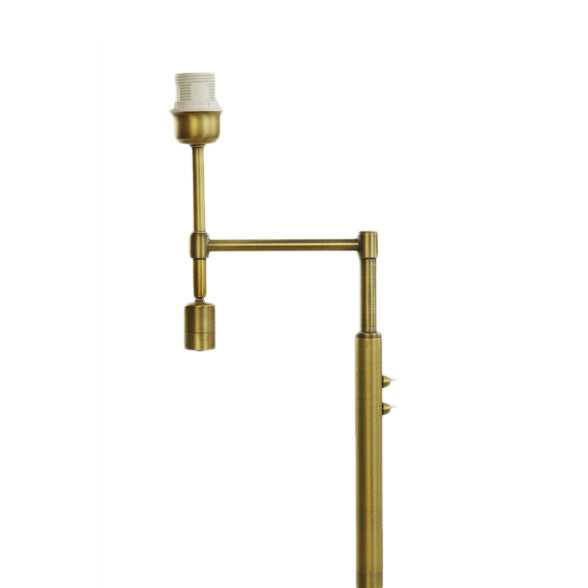 Tall brushed bronze floor lamp with integral LED adjustable reading light. Perfect floor lamp, will spread light from the bulb at the top and you can adjust the integral reading lamp, positioning it so that you can read with ease.