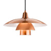 Brushed Copper Metal Tiered Pendant 40cm