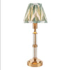 Brushed gold, rechargeable table lamp with a USB port.&nbsp; This portable, rechargeable 3 stage touch dimmer table lamp allows you to set your desired level of light.
They include a USB cable and an integrated warm white LED bulb.
These lamps are so convenient, can be placed wherever needed, no wires or plugs. Perfect for dining tables, desks or bedrooms. Can even be used outdoors making this a totally versatile lighting solution for your home.
Combine them with a beautiful pleated clip shade in three diff