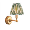 Brushed Gold Rechargeable Touch Wall Lamp With Chevron Pleated Shade - Mix & Match