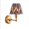 Brushed Gold Rechargeable Touch Wall Lamp With Chevron Pleated Shade - Mix & Match