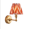 Brushed Gold Rechargeable Touch Wall Lamp With Chevron Pleated Shade - Mix & Match