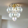 Flush Ceiling Pendant-Irisdescent Bubble - 35cm