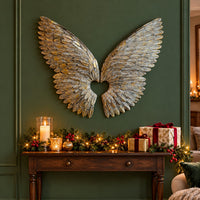Champagne Silver Gold Angel Wings