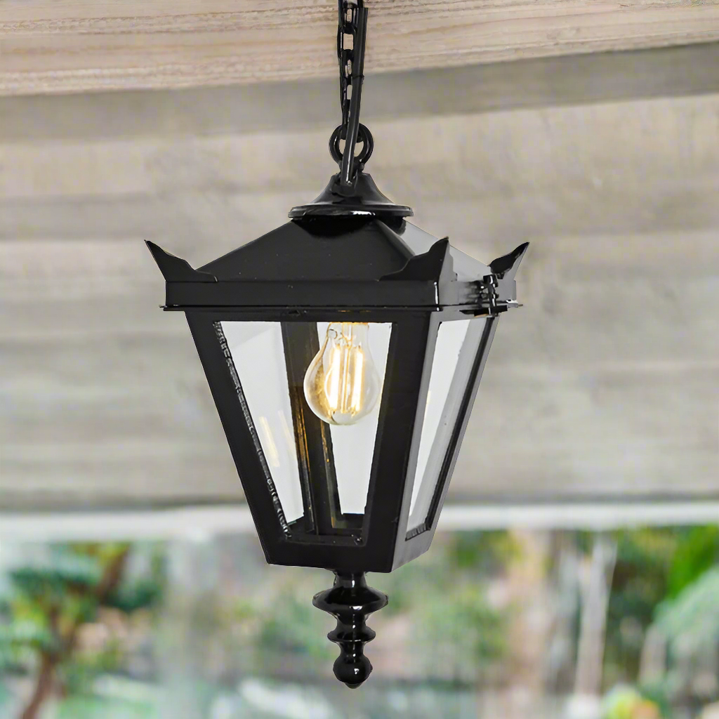 Victorian Cast Iron Outdoor Lantern Light - IP67