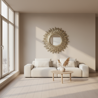 Clearance Large Silver Sun Mirror 95 cm – Decorative Mirror