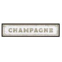 Mirrored Wall Sign "Champagne" 97 x 22 cm