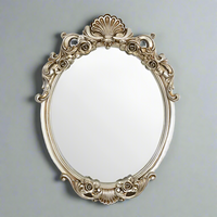 Champagne Oval Mirror 81 x 60 cm