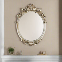 Champagne Oval Mirror 81 x 60 cm