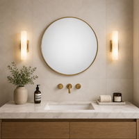 Round Gold Wall Mirror 40 & 50 cm