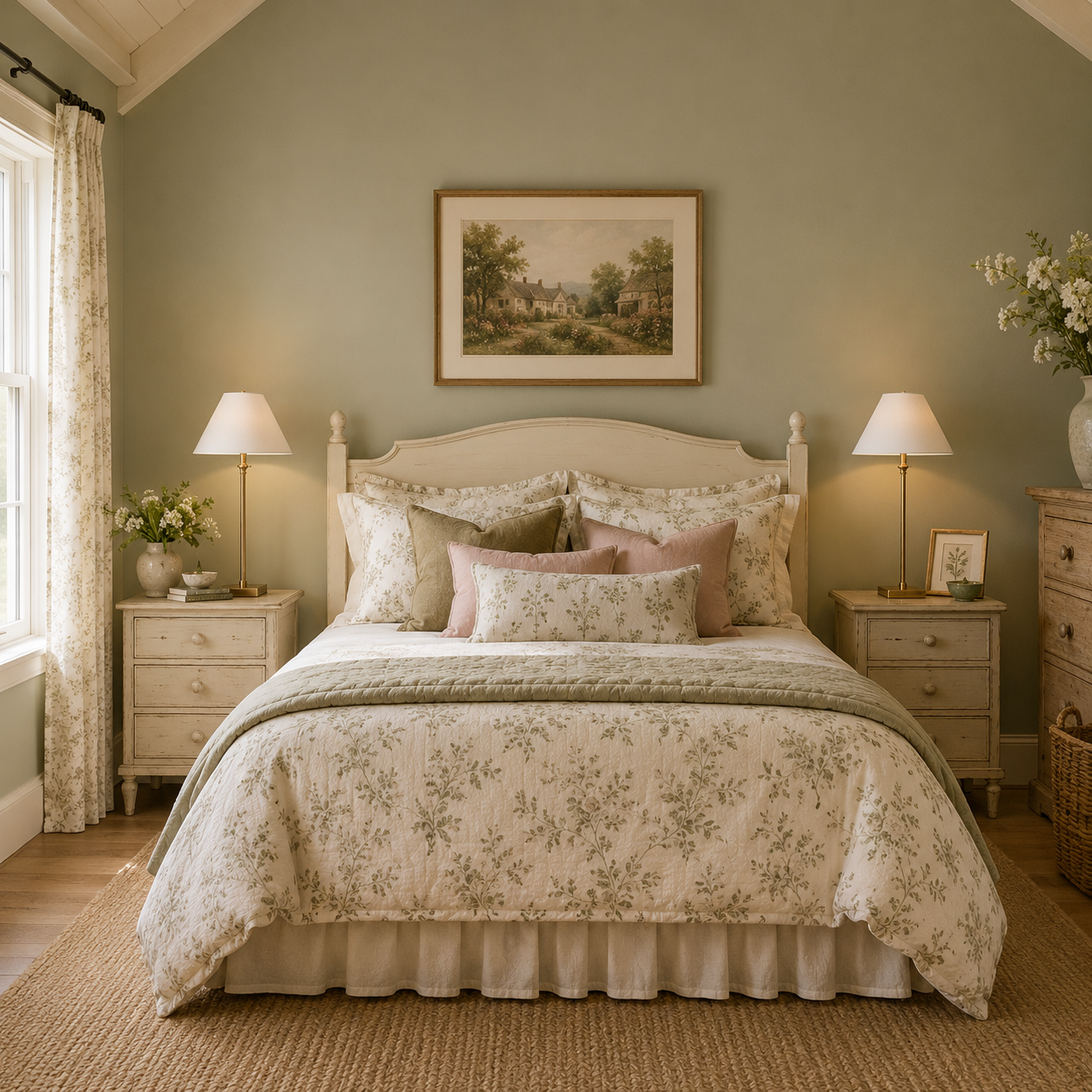 Slim Brass Lamp and Shade