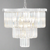 Crystal Cascade Chandelier - Round Prism - 50 cm