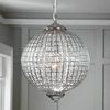 Chrome Globe Chandelier - 68 cm / 45 cm